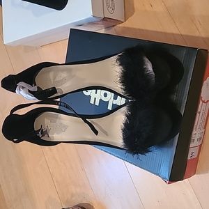 NWB Charlotte Russe fluffy heels size 8